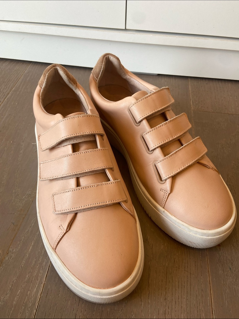 Sandro Women's Peach Velcro Strap Sneakers